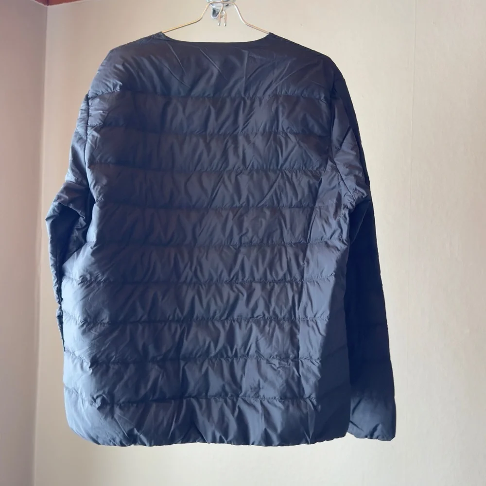 Muji Men's Lightweight Down Collarless Jacket - Picture 6 of 11